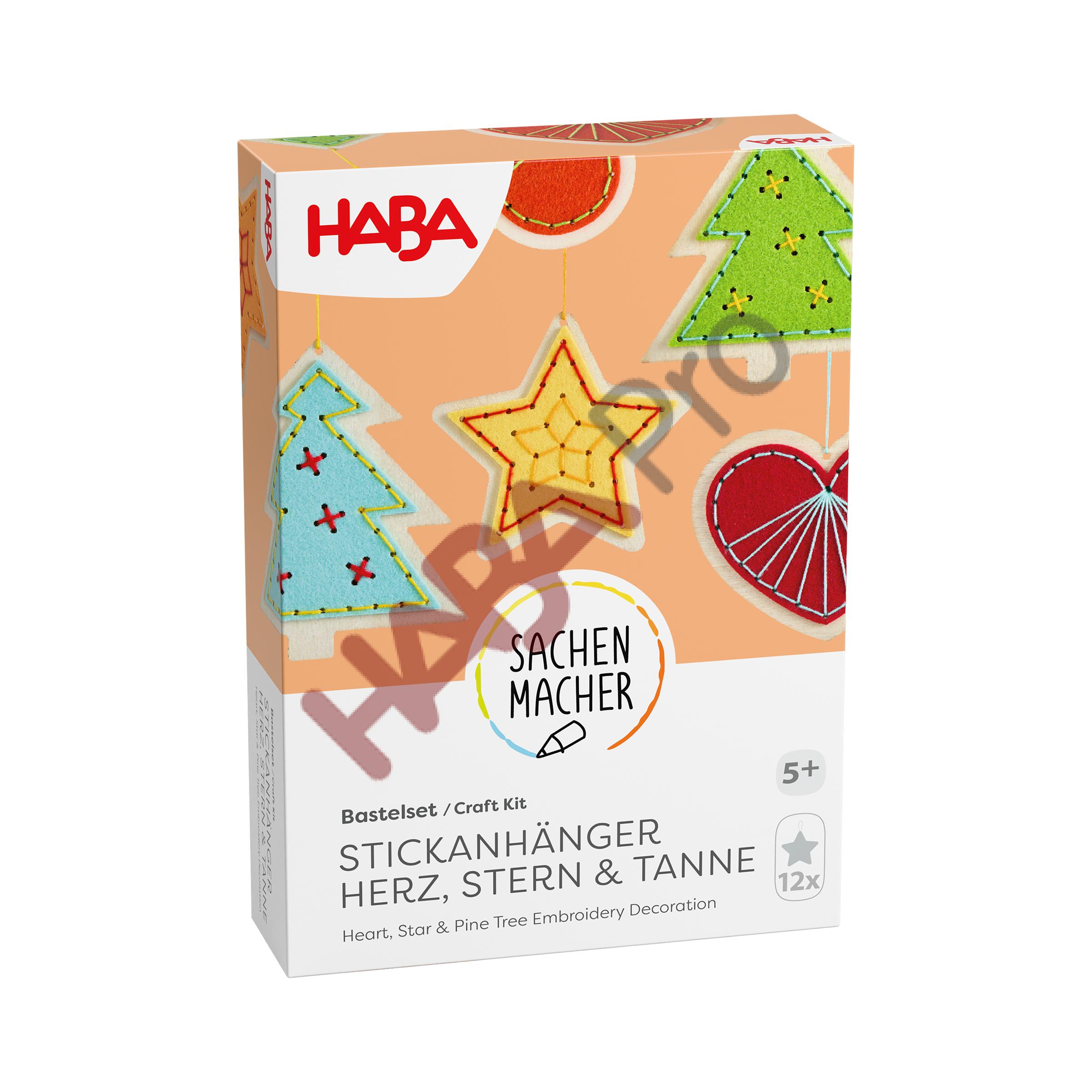 Zrób to sam Drewniane zawieszki do wyszywania, 12 szt.