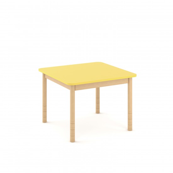 Stół z kolorowym blatem, regulowana wys. 40-58 cm