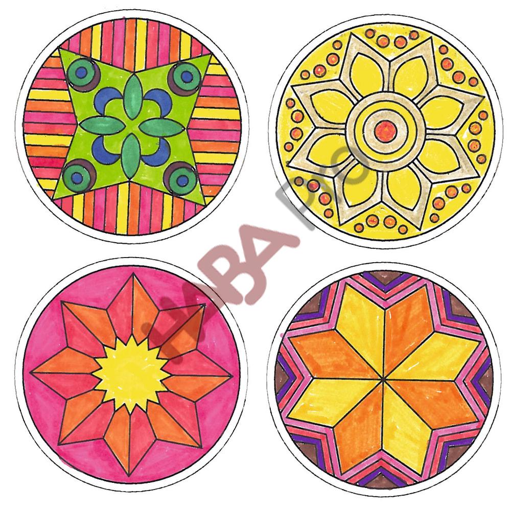 Zrób to sam "Stemple Mandala", 6 sztuk