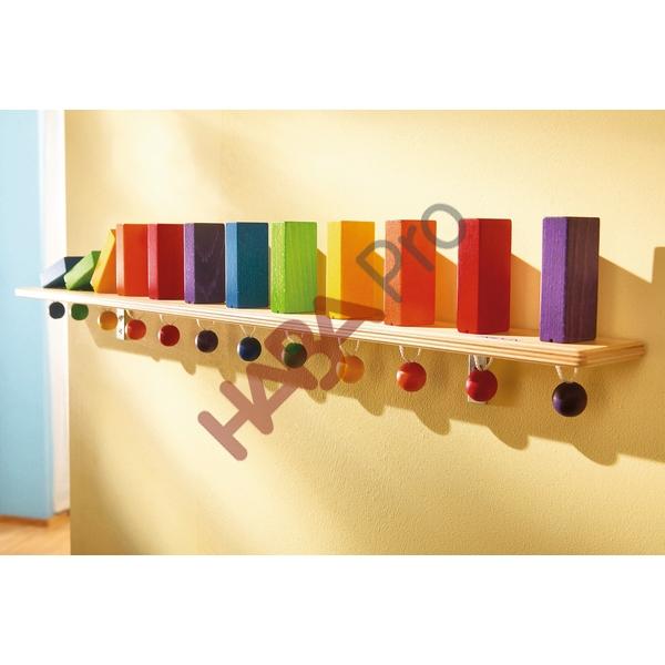 Element ścienny "Reakcja łańcuchowa domino", 12 klocków
