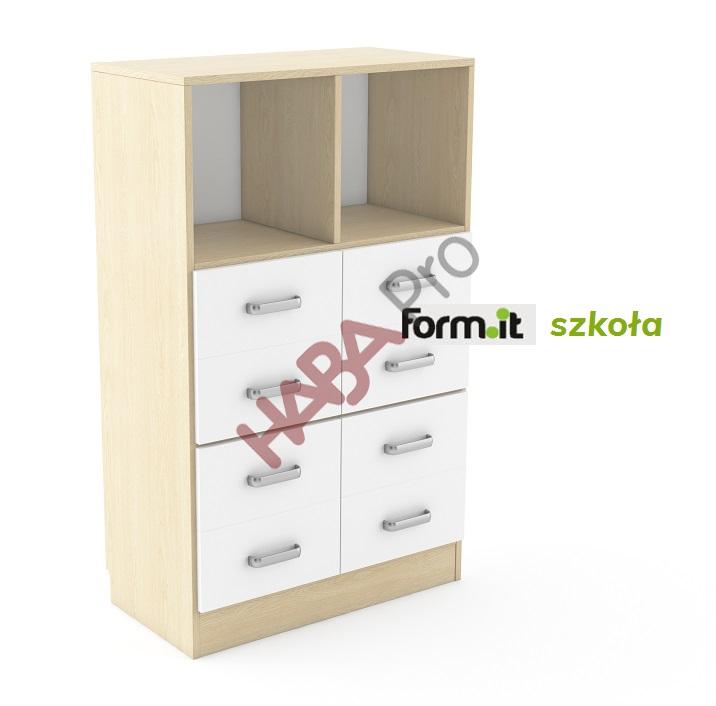 Szafka wys. 131 cm, 8 x szuflady