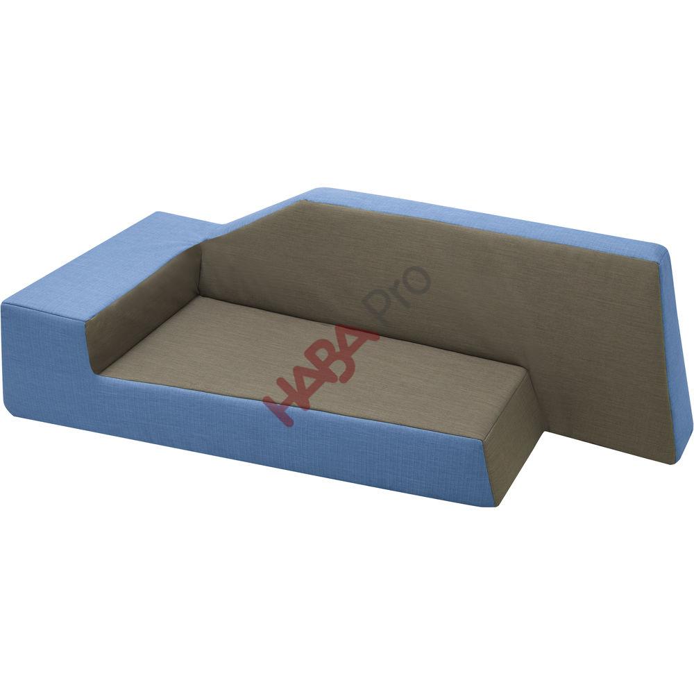 Sofa przedszkolna "Mały odkrywca", lewostronna, ekoskóra