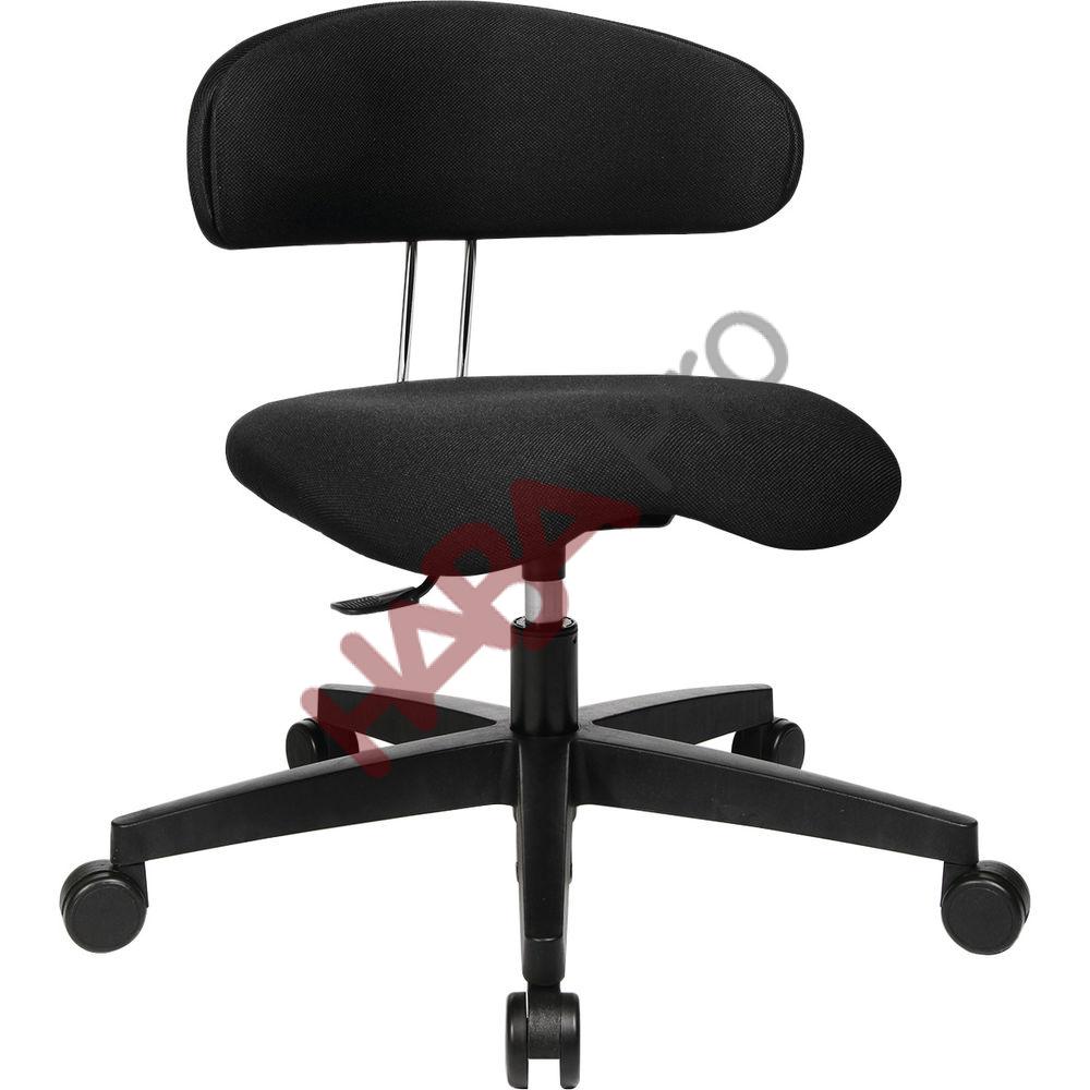 Ergonomiczny fotel dla wychowawców, ekoskóra, wys. 34 - 47 cm