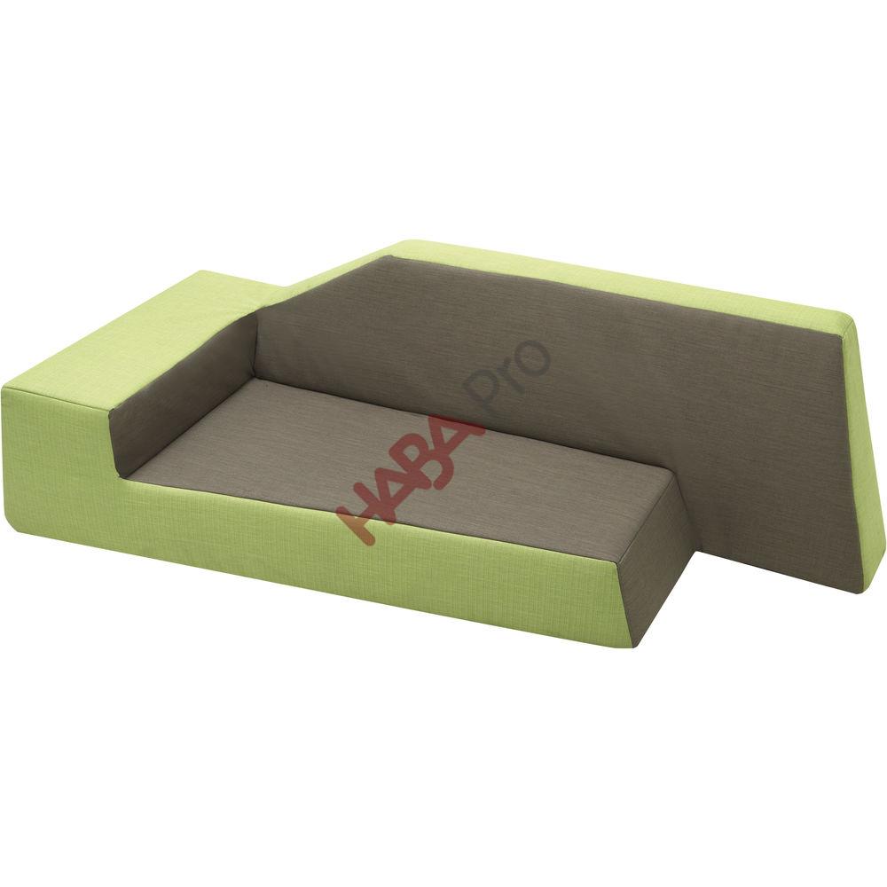 Sofa przedszkolna "Mały odkrywca", lewostronna, ekoskóra