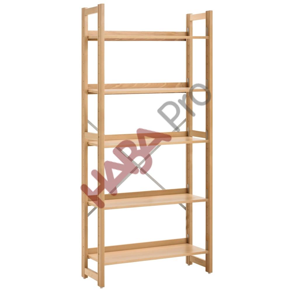 Regał biblioteczny z 5 półkami, wys. 200,4 cm