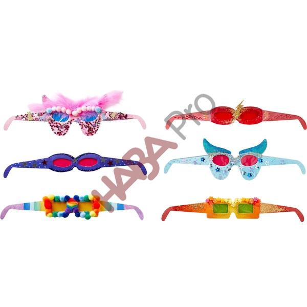 Tekturowe okulary "blanko", 160 sztuk