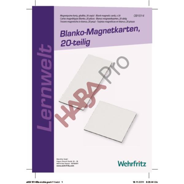 Magnetyczne karty, gładkie 40 sztuk