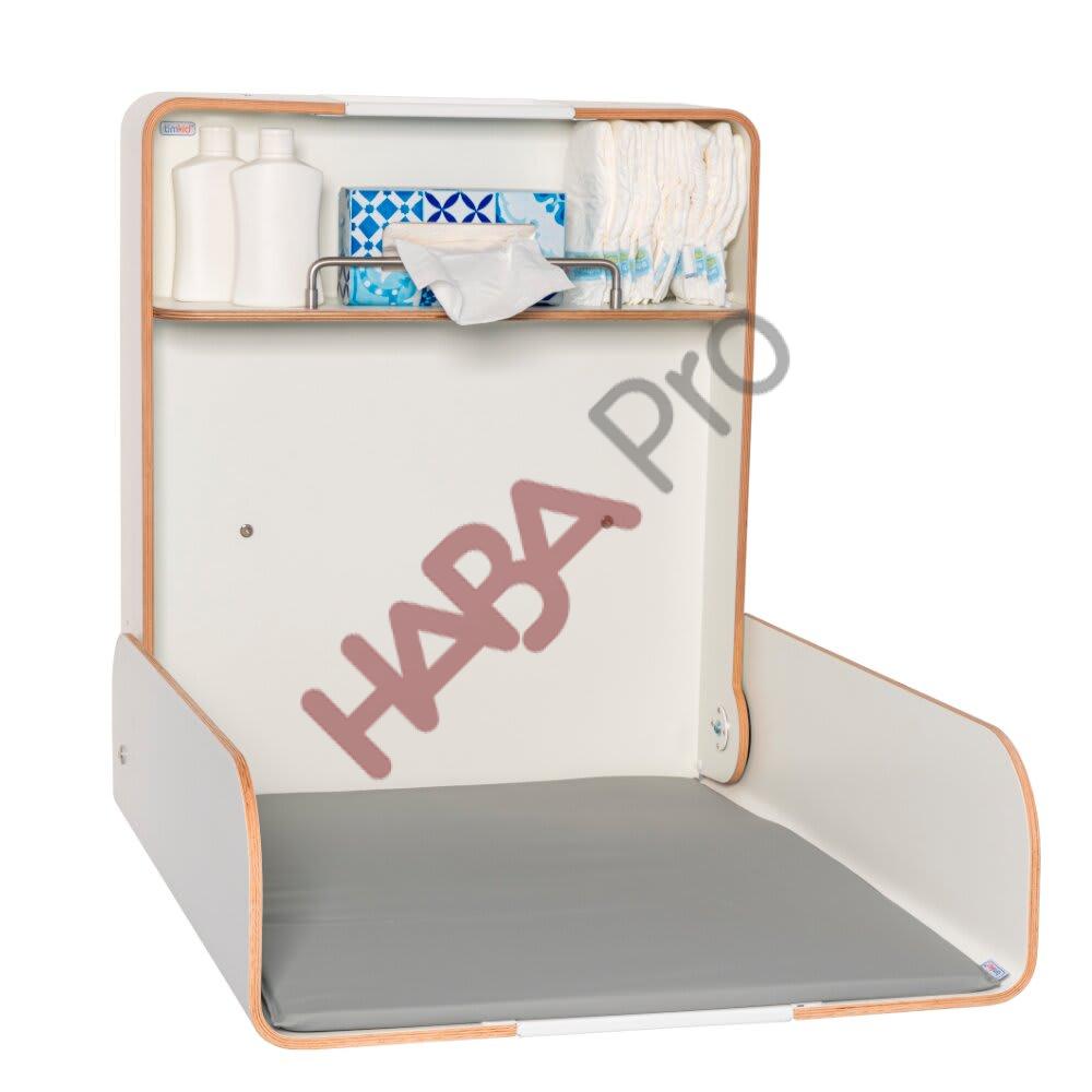 Ścienny przewijak do żłobka, biały