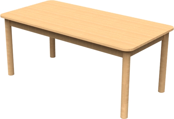Stół prostokątny 120 x 80 cm, regulowana wys. 40-58 cm