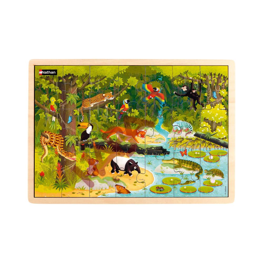 Zestaw drewnianych puzzli "Natura"