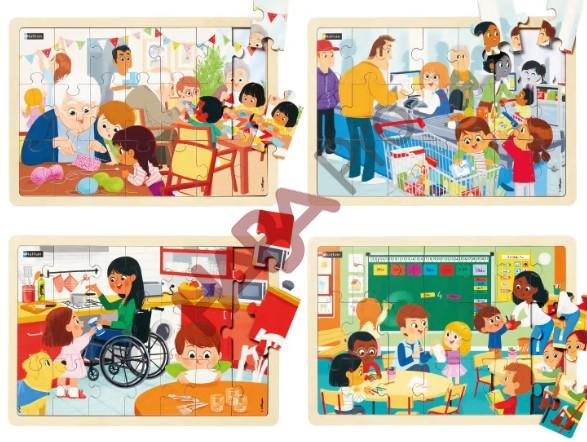 Zestaw puzzli „Dzień powszedni dziecka”