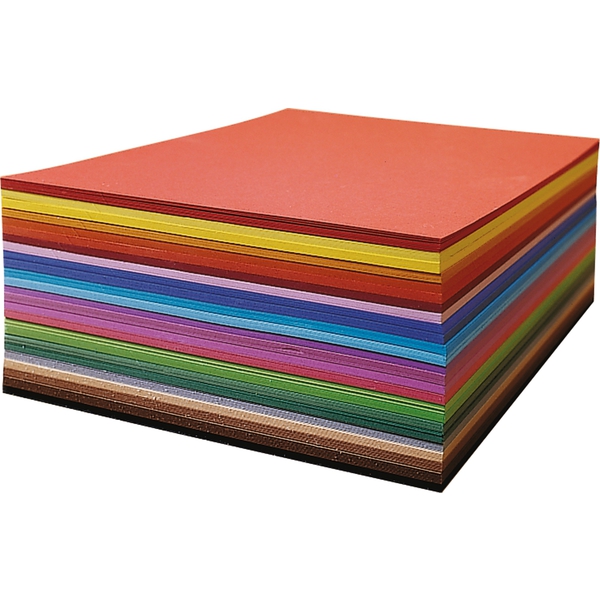 Papier kolorowy,  500 arkuszy, 25 kolorów, format A4