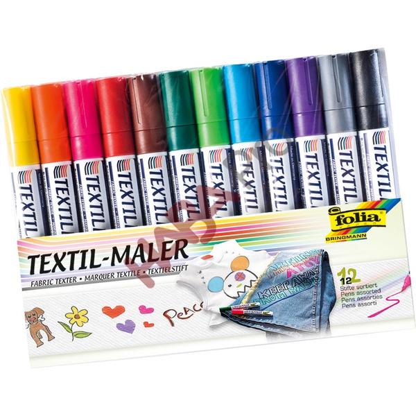 Zestaw markerów do tekstyliów XXL, 36 szt.