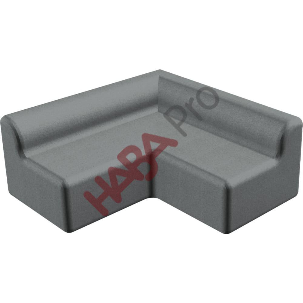 Sofa narożna wys. 46 cm  - tkanina