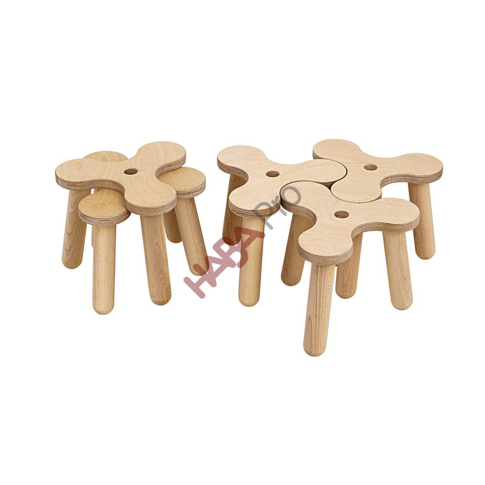 Ergonomiczny stołek do żłobka, wys. 26 cm, PREMIUM