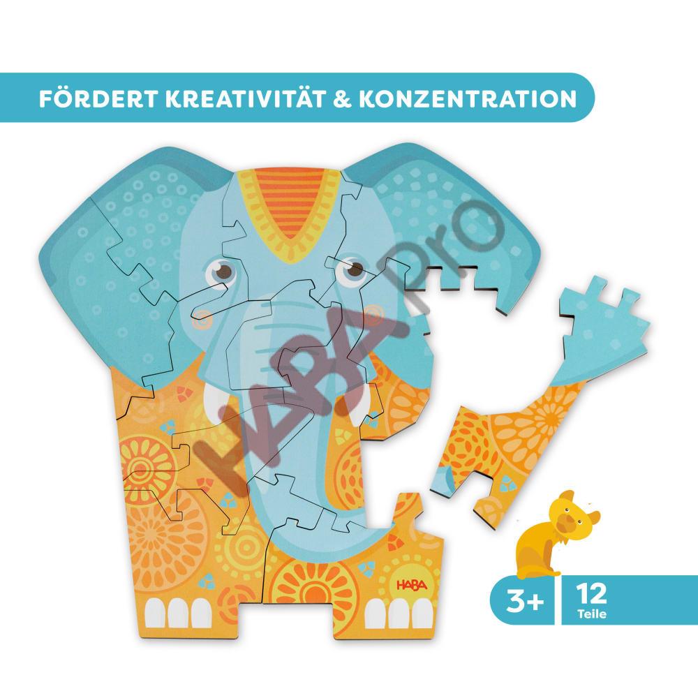 2011068001-Puzzle-2-in-1-Elefant-online-01.jpg Puzzle 2 w 1 - Słoń