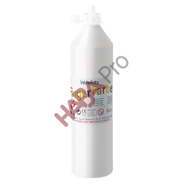 Wehrfritz - farby do malowania palcami, 750 ml - biały