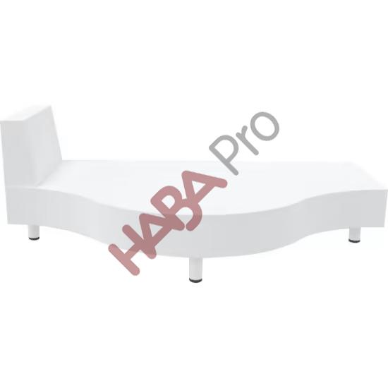 Podest Fala z oparciem lewym, wys. siedziska 53cm