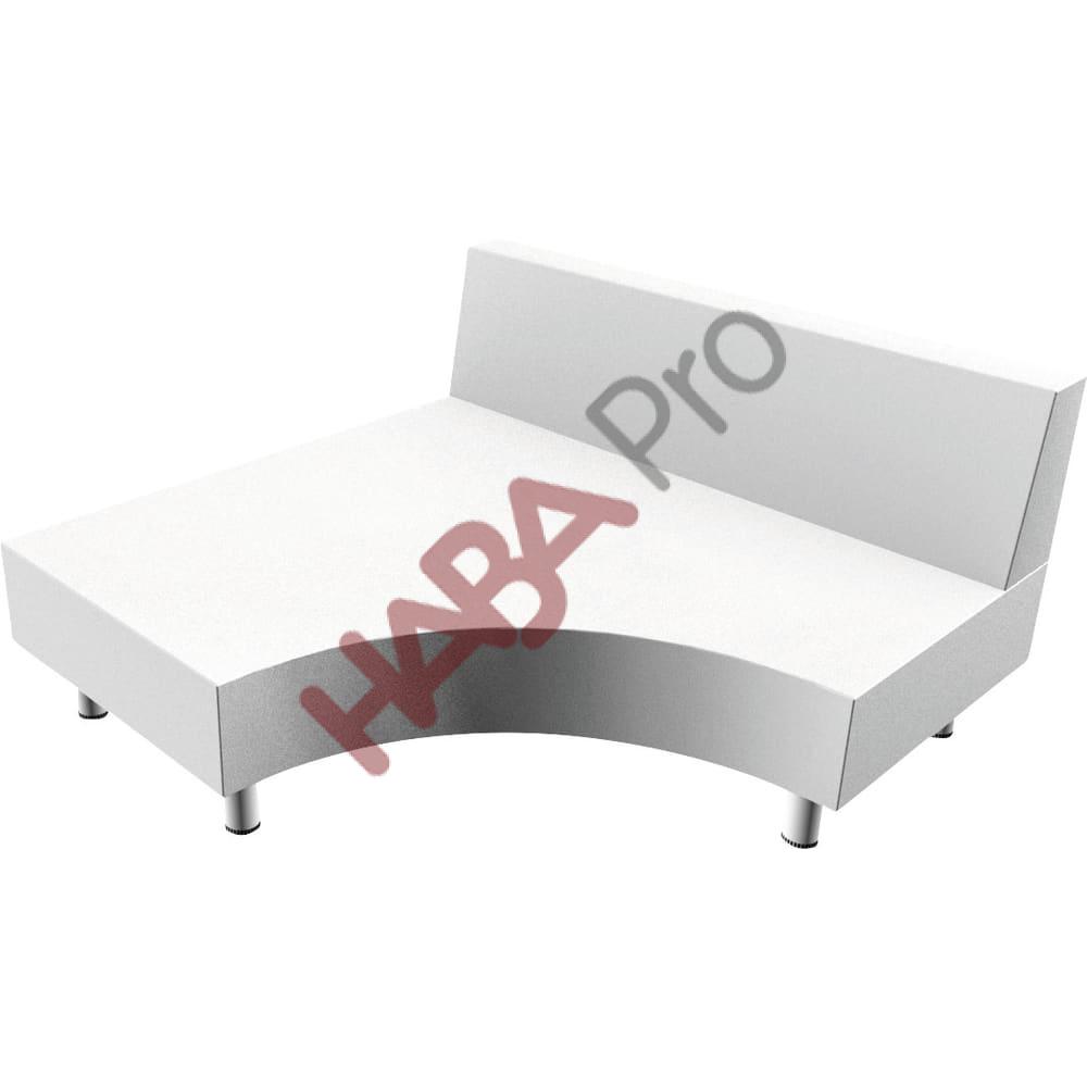 Podest narożny z oparciem prawy 44 cm