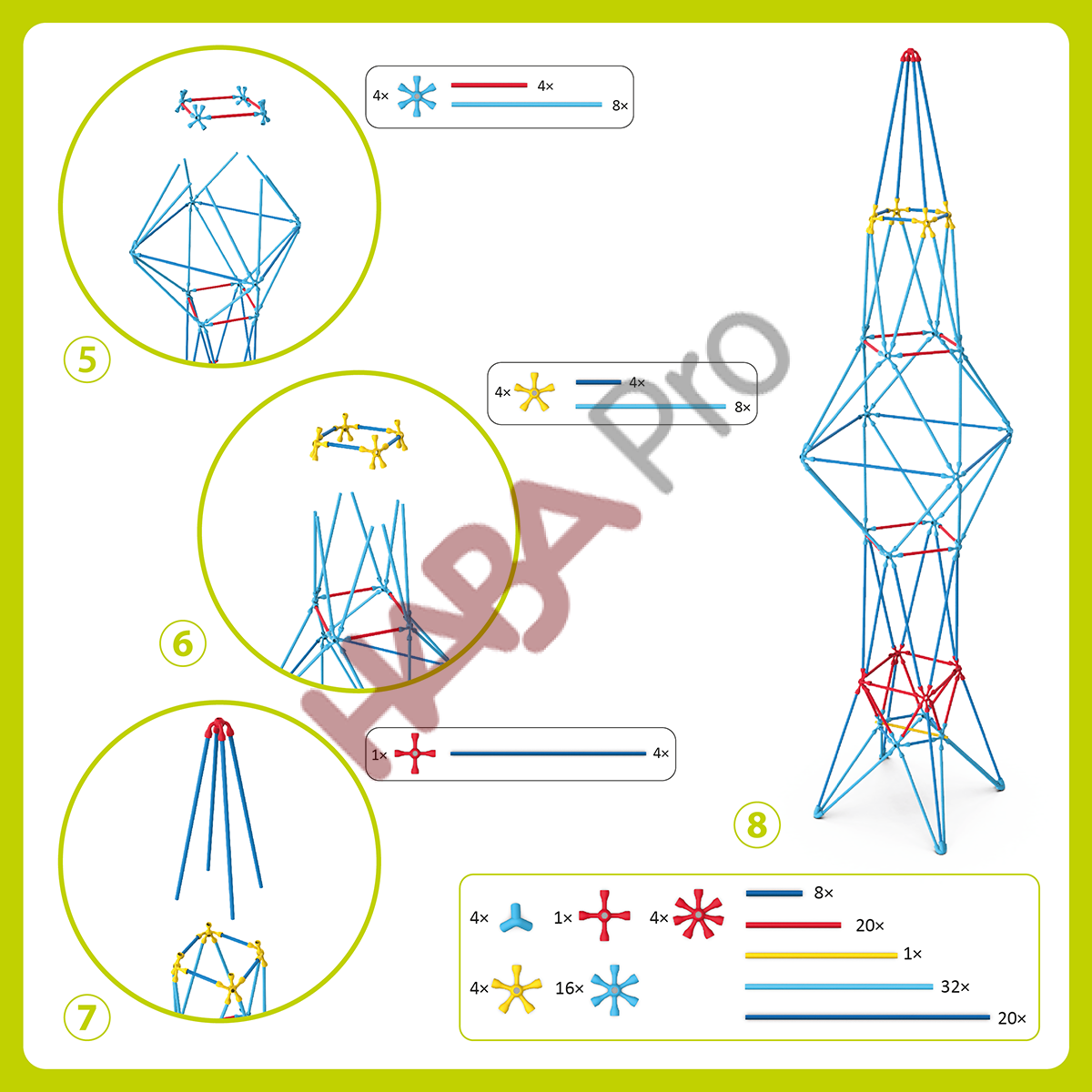 Flexistix, zestaw grupowy XXL