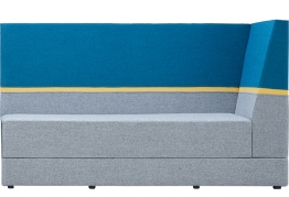 Set.upp - sofa ze średnim oparciem, prawe - skóra ekologiczna