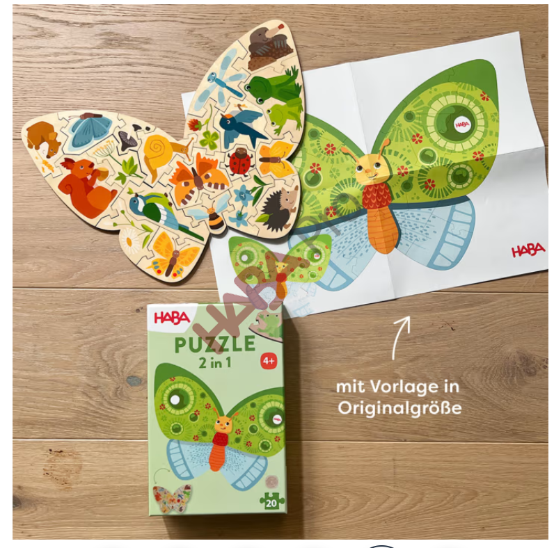 Puzzle 2 w 1 - Motyl