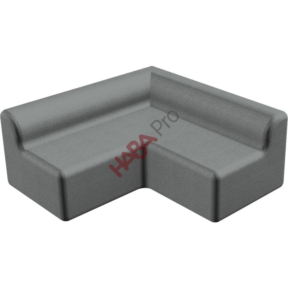 Sofa narożna wys. 38 cm  - tkanina
