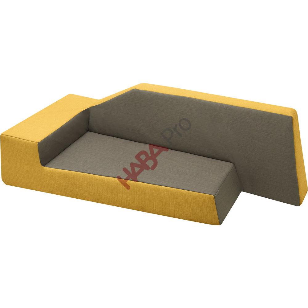 Sofa przedszkolna "Mały odkrywca", lewostronna, ekoskóra