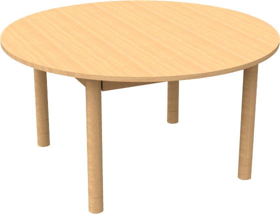 Stół okrągły Ø 90 cm, wys. regulowana 40-58 cm