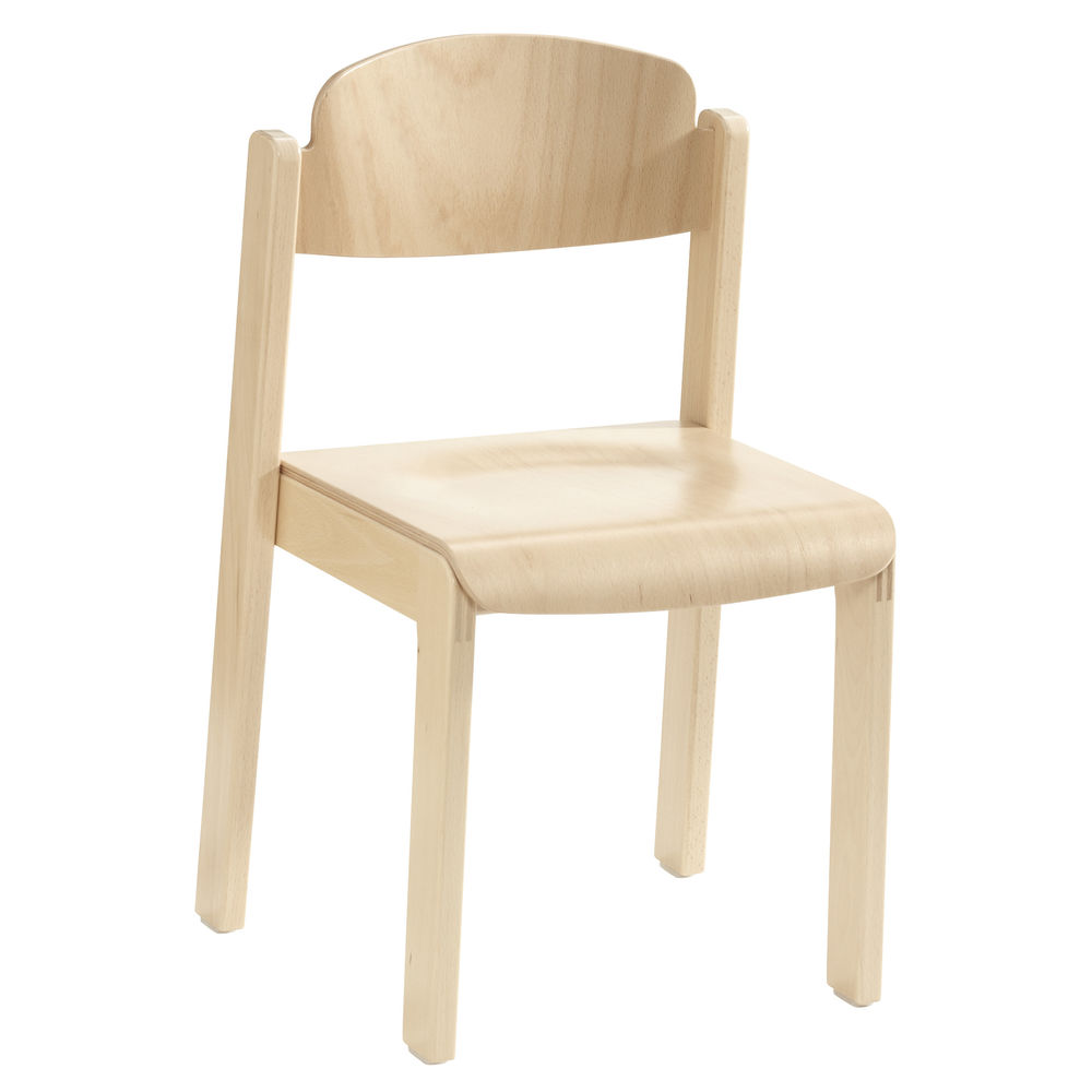 Stół drewniany z 4 krzesłami do żłobka, 80 x 80 cm