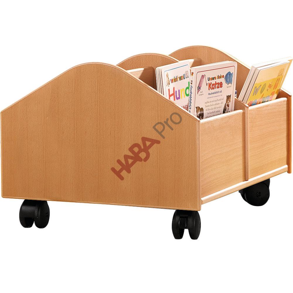 Mała biblioteczka na kółkach do żłobka / przedszkola