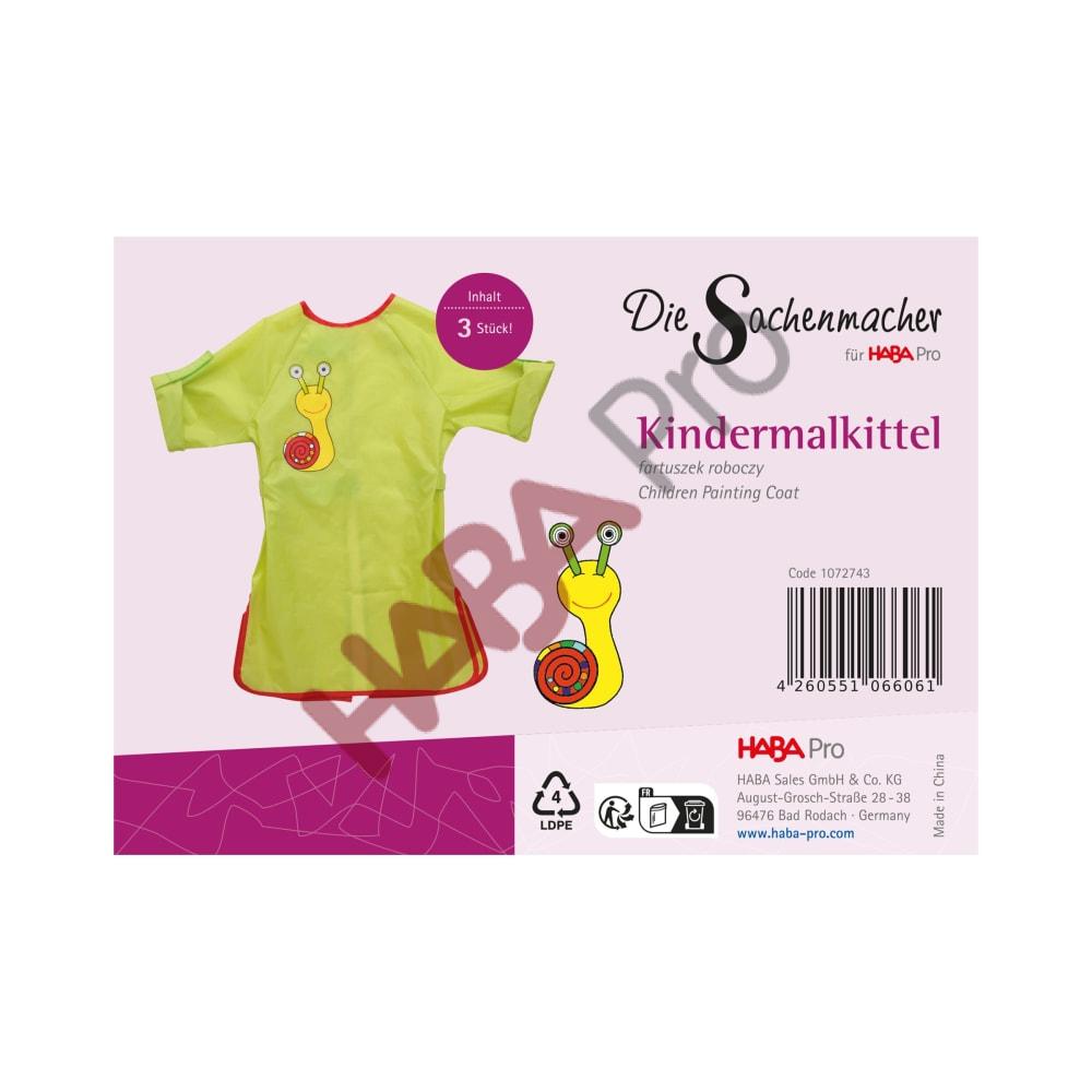 Fartuch malarski , zielony, 3 sztuki