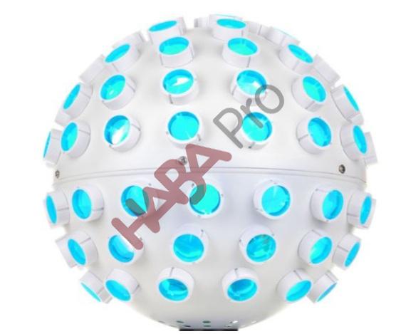 Kula LED z wiązką laserową / 0.0004