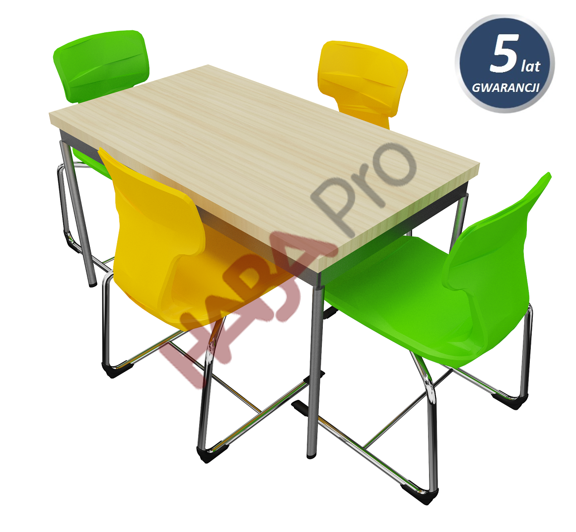 modo701205y Stół modo 70 x 120 cm, wys. 46-82 cm, 5 LAT GWARANCJI