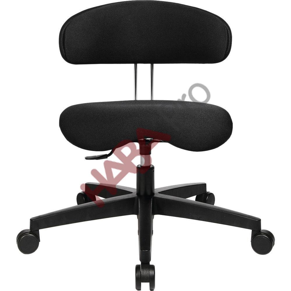 Ergonomiczny fotel dla wychowawców, ekoskóra, wys. 34 - 47 cm