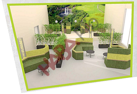 Set.upp - sofa z wysokimi oparciami  - tkanina