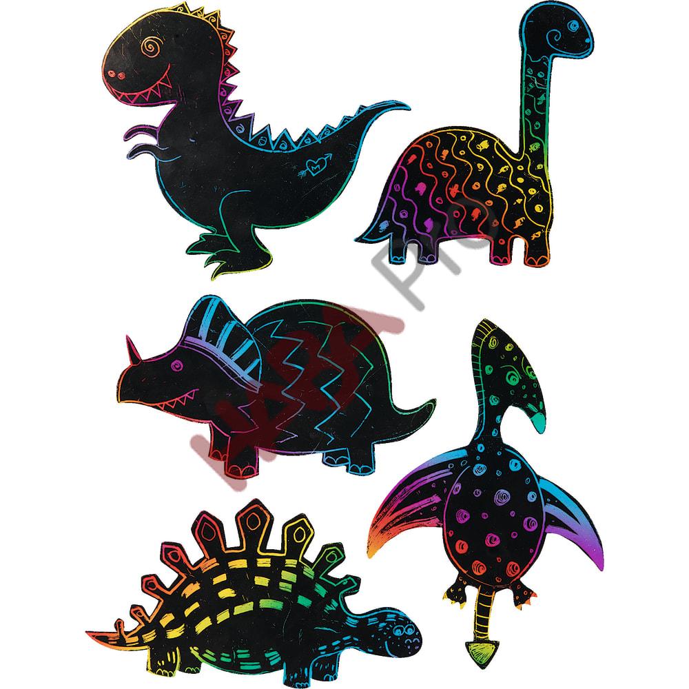 Zestawy zdrapywanek - Dinozaury