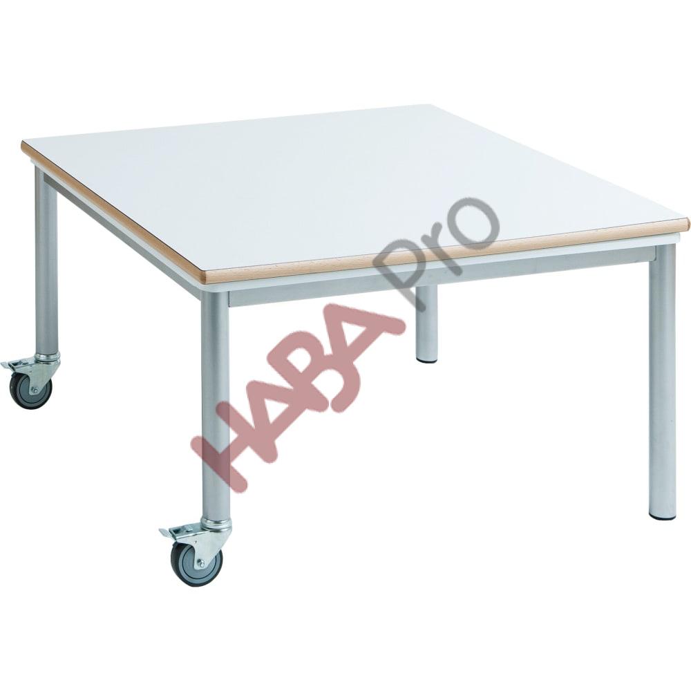 Stół ze zdejmowanym blatem, konstrukcja metalowa, wys. 59 cm