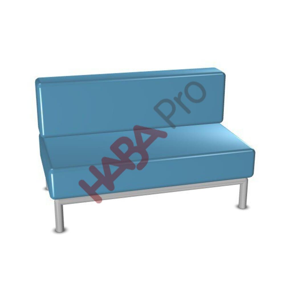 Sofa szkolna "Rebello" 2-osobowa - ekoskóra