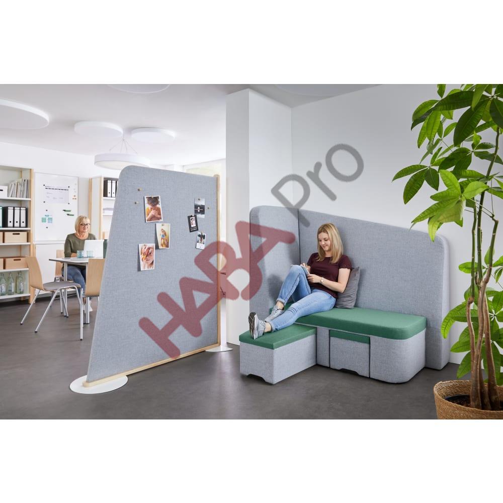 Sofa lewa z wysokim oparciem