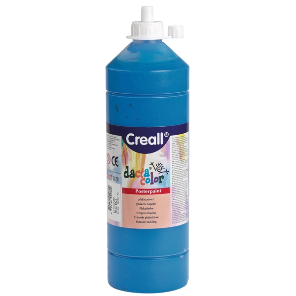 dacta color – Farby plakatowe na bazie wody, zestaw 8 x 1.000 ml