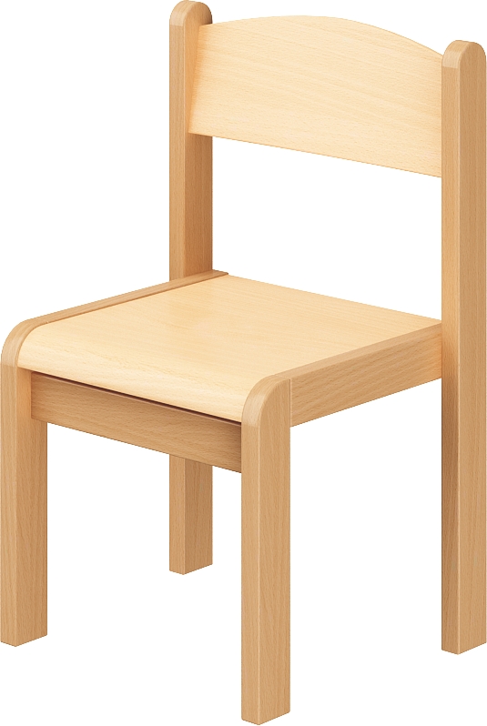Krzesło drewniane bukowe rozmiar 2 - 31 cm