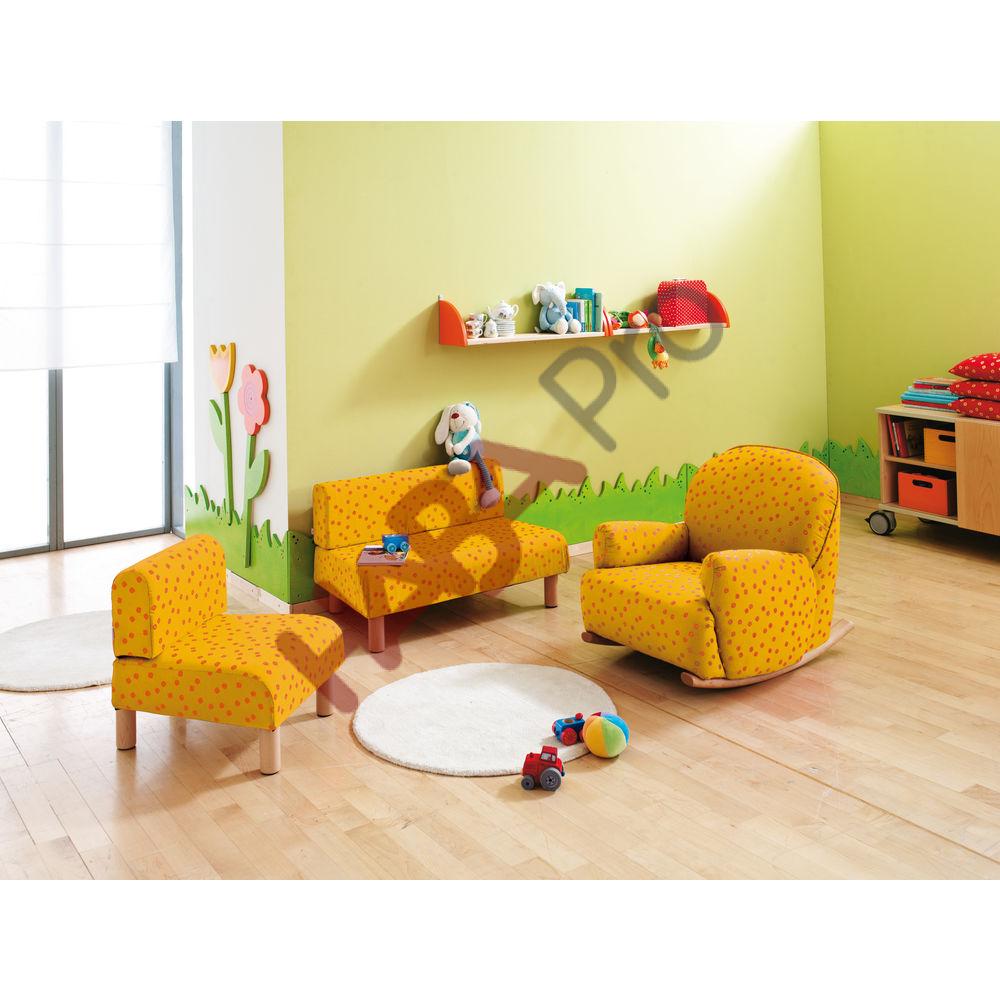 Sofa przedszkolna Lara, pianka / drewno