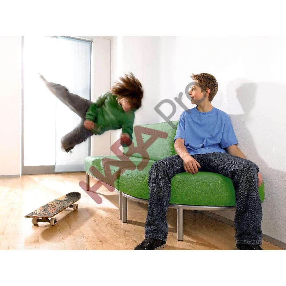 Sofa szkolna "Rebello" 3-osobowa - ekoskóra