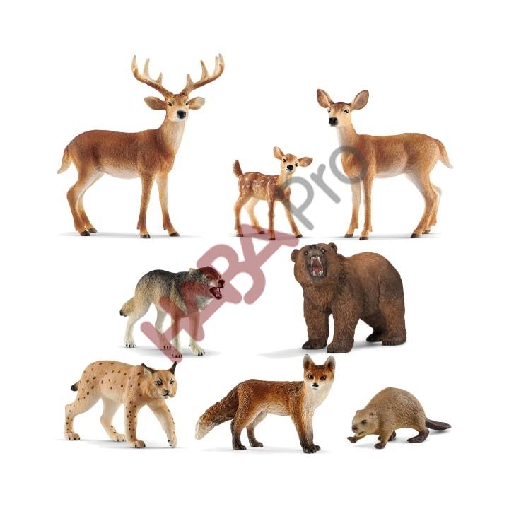 Zestaw zwierząt leśnych Schleich®, 8 elementów