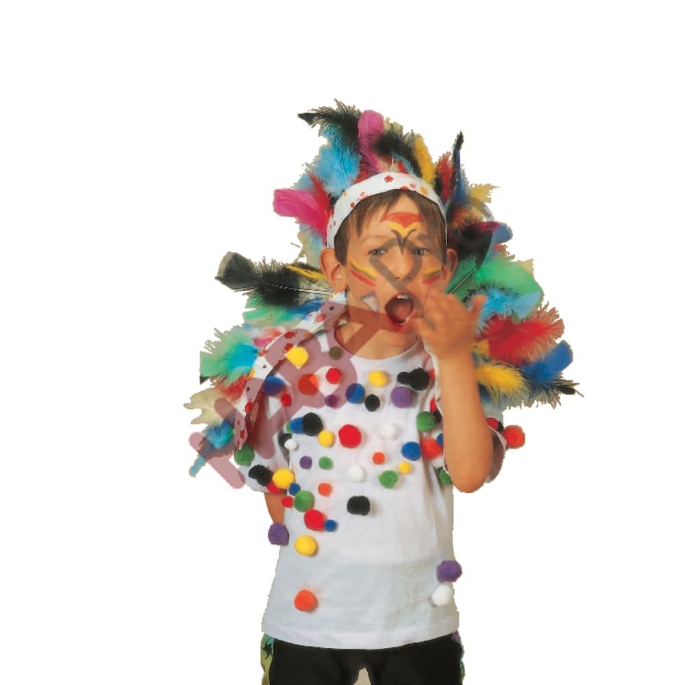 Piórka farbowane barwnikami spożywczymi, 100 g