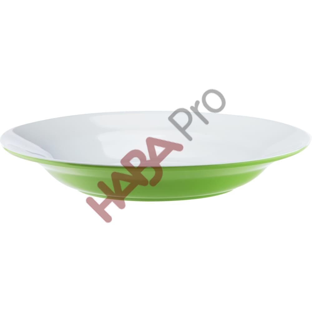Talerze głębokie, śr. 19,6 cm, zielone, 6 sztuk