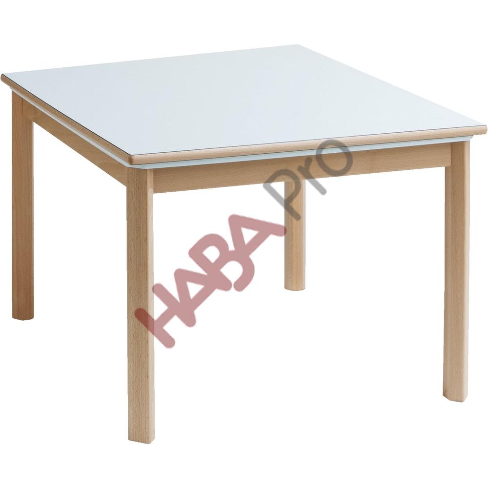 Stół ze zdejmowanym blatem, konstrukcja drewniana, wys. 59 cm