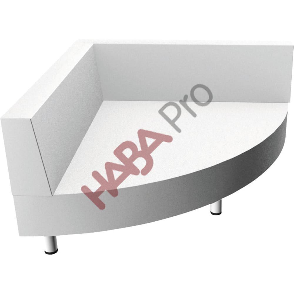 Podest Ćwierć koła z 2 oparciami wys. 44 cm