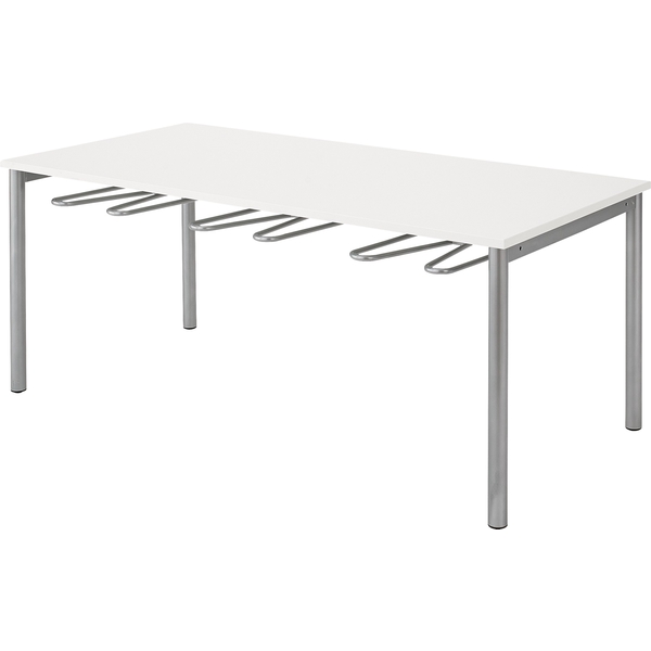 Stół do stołówki szkolnej modoPLUS 140 x 85 cm, 4 uchwyty, wys. 72 cm